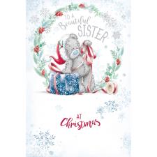 Beautiful Sister Me to You Bear Christmas Card Image Preview